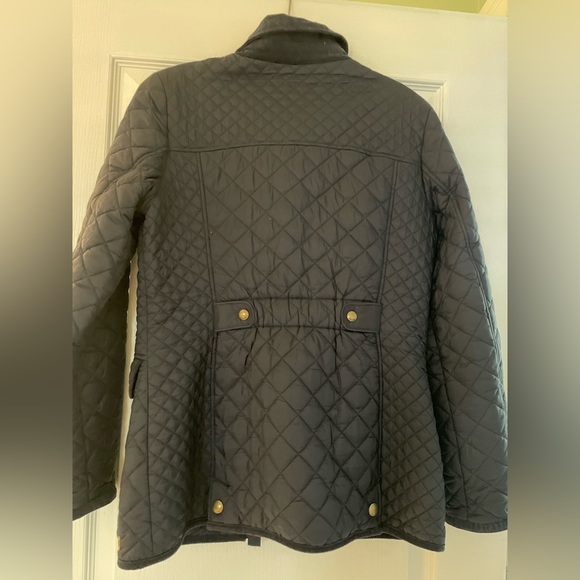 Joules quilted navy blue coat US size 8 - Picture 6 of 12